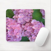 Pastellrosa Hortensia Hydrangea Blume Mousepad (Mit Mouse)