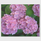 Pastellrosa Hortensia hydrangea Blüte Geschenkpapier (Flach)