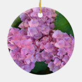 Pastellrosa Hortensia hydrangea Blüte Keramik Ornament (Hinten)