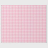 Pastellrosa Houndstooth Geschenkpapier (Flach)
