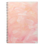 Pastellrosa in zarten Pastellfarben. Weichpinsel Notizblock (Vorderseite)