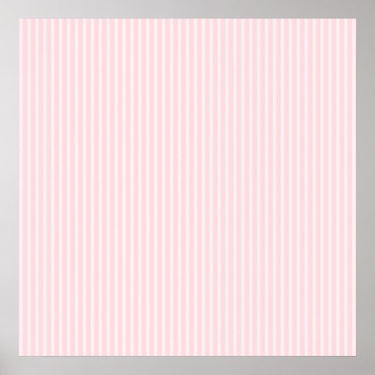 Pastellrosa Kandy Streifen. Poster (Vorne)