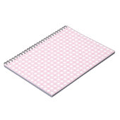 Pastellrosa Karos Notizblock (Linke Seite)