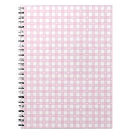 Pastellrosa Karos Notizblock