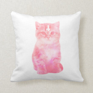 Pastellrosa Katzenkissen Kissen