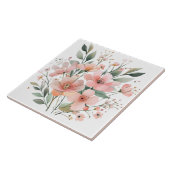 Pastellrosa Keramik Tile Fliese (Seite)