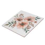 Pastellrosa Keramik Tile Fliese (Seite)