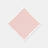 Pastellrosa Kreis Muster Serviette (Ecke)