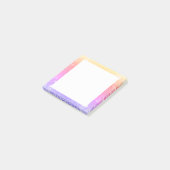 Pastellrosa-Lavendel-GoldGlitzer-Schein Post-it Klebezettel (angewinkelt)