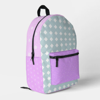 Pastellrosa Lavendelbecher Bedruckter Rucksack