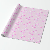Pastellrosa Liebesherzen Geschenkpapier (Ungerollt)