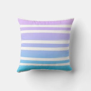 Pastellrosa-lila-blaue Pinsel Kissen