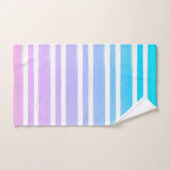 Pastellrosa Lila blauer Pinsel Badhandtuch Set (Handtuch)