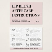 Pastellrosa Lippe Blush Lip Tätowier Aftercare Car (Vorne & Hinten)