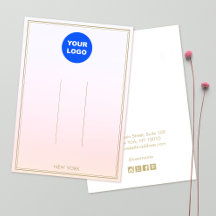 Pastellrosa Logo hinzufügen Ombre Haarschnitt Disp