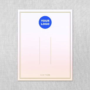 Pastellrosa Logo hinzufügen Ombre Haarschnitt Disp Einladung