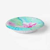 Pastellrosa Lotus Blume Wasserfarben Pappteller (Gewinkelt)