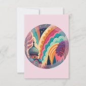 Pastellrosa Märchen Dankeschön Karte - Anpassen (Vorderseite)