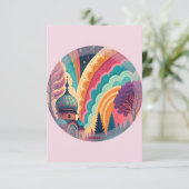 Pastellrosa Märchen Dankeschön Karte - Anpassen (Stehend Vorderseite)