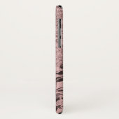 Pastellrosa Monogram Bird und Blumendesign Case-Mate iPhone Hülle (Hinten/Links)