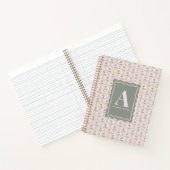 Pastellrosa Muschel Blumen Personalized  Notizblock (Innenseite)