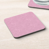 Pastellrosa Muttertags-Kollektion Getränkeuntersetzer (Linke Seite)