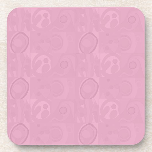 Pastellrosa Muttertags-Kollektion Getränkeuntersetzer (Vorderseite)