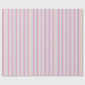 Pastellrosa Nadelstreifen Geschenkpapier (Flach)