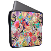 Pastellrosa Nahtlose Federung Laptopschutzhülle (Vorne Rechts)