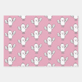 Pastellrosa Niedlich Ostern Küken- und Eiermuster Geschenkpapier Set (Vorderseite 3)