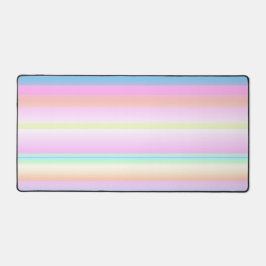 Pastellrosa niedliche Farbe gestreift Schreibtischunterlage