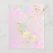 Pastellrosa Opal Foto Design Flyer (Hinten)