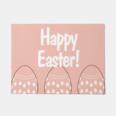 Pastellrosa Ostereier Begrüßungsmatte Fußmatte (Vorderseite)