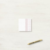 Pastellrosa Patchwork-Untersetzer Post-it Klebezettel (Auf Schreibtisch)