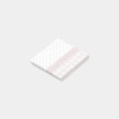 Pastellrosa Patchwork-Untersetzer Post-it Klebezettel (angewinkelt)