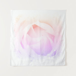 *~* Pastellrosa Pfirsichfarben Rose Blumenstrauß A Wandteppich