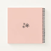 *~* Pastellrosa Pfirsichpfirsich Hochzeit Gold AP3 Notizblock (Rückseite)