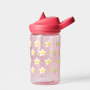 Pastellrosa Plumerienblüten Trinkflasche