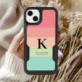 Pastellrosa Rainbow Colorblock Streifen Case-Mate iPhone Hülle
