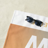 Pastellrosa Regenbogen gürtelner, einfacher Strand Strandtuch (Beispiel)