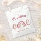 Pastellrosa Regenbogen Ihr Name wird ein Geburtsta Geschenktütchen (Ausgeschnitten)