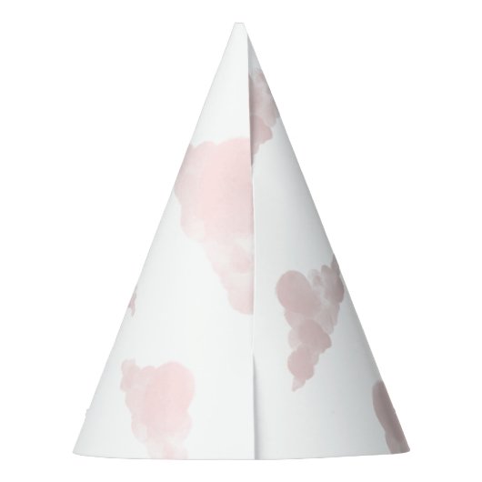 Pastellrosa Regenbogen Ihr Name wird ein Geburtsta Partyhütchen (Rückseite)