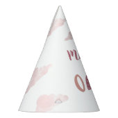 Pastellrosa Regenbogen Ihr Name wird ein Geburtsta Partyhütchen (Links)