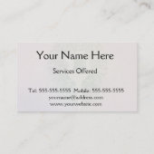 Pastellrosa-Regenbogen-Yoga-Baum Visitenkarte (Rückseite)