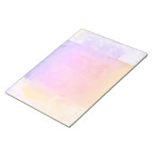 Pastellrosa Reißepapierschau Notizblock (angewinkelt)