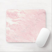Pastellrosa Rose Gold Stone Blush Marmor Mousepad (Mit Mouse)
