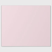 Pastellrosa-Rosen-Einfarbig Geschenkpapier (Flach)