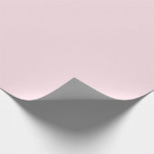 Pastellrosa-Rosen-Einfarbig Geschenkpapier (Ecke)
