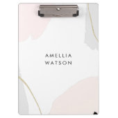 Pastellrosa-, Schwarze u. Klemmbrett (Vorderseite)