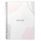 Pastellrosa-, Schwarze u. Notizblock (Vorderseite)